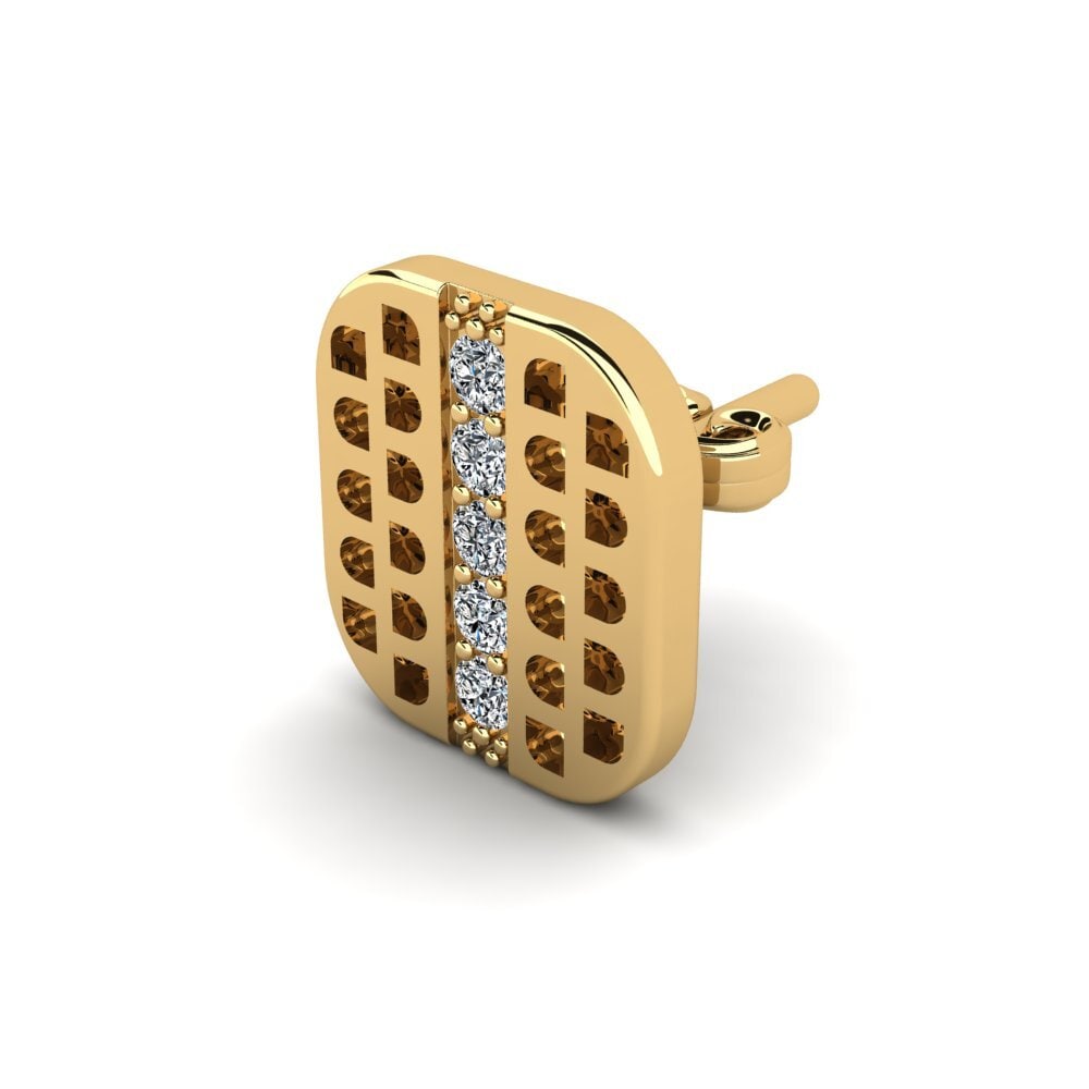 Oro Giallo 375 Orecchino da uomo Prokhor