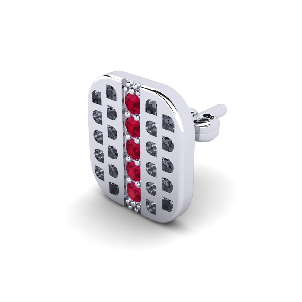 Ruby Men's Earring Prokhor
