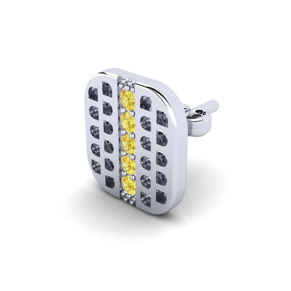 Yellow Sapphire Men's Earring Prokhor