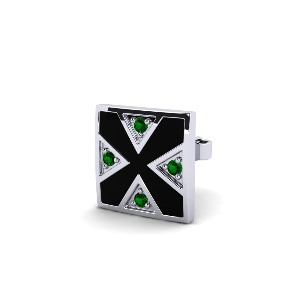 Green Zirconia Men's Earring Prokop