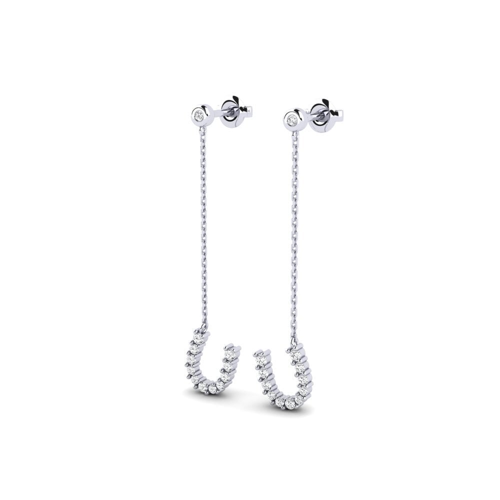 White Silver Women's Earring Promenliva
