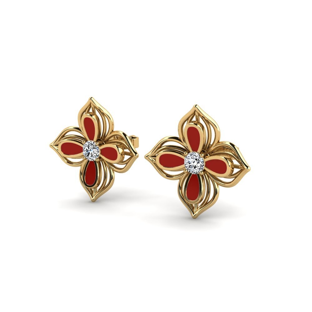 Gelbgold 750 Damen ohrring Prosantoni