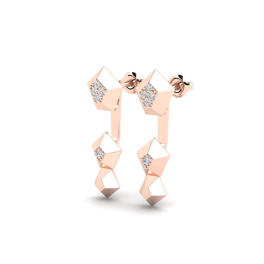 14k Rose Gold Women's Earring Proxima