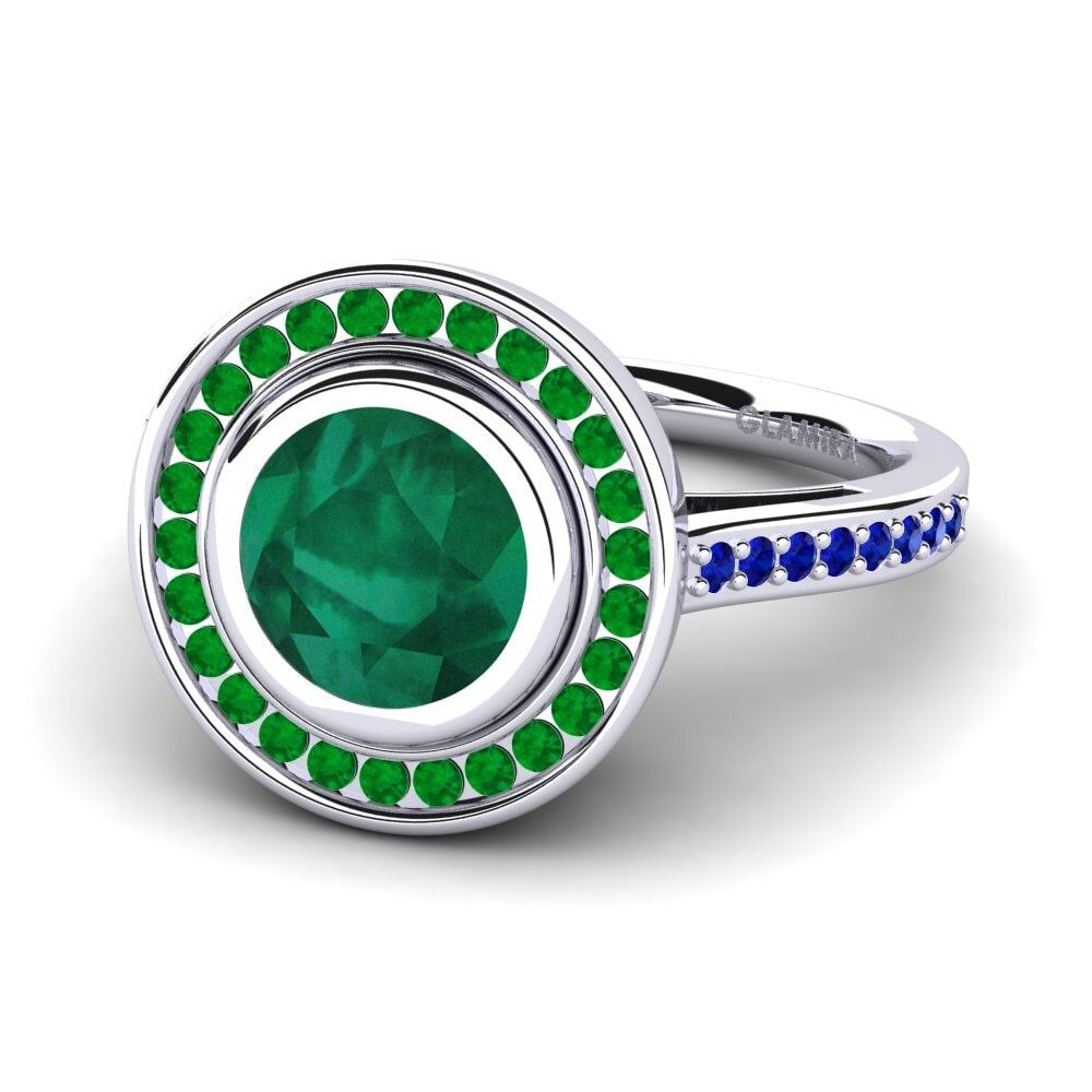 Emerald Engagement Ring Prunella