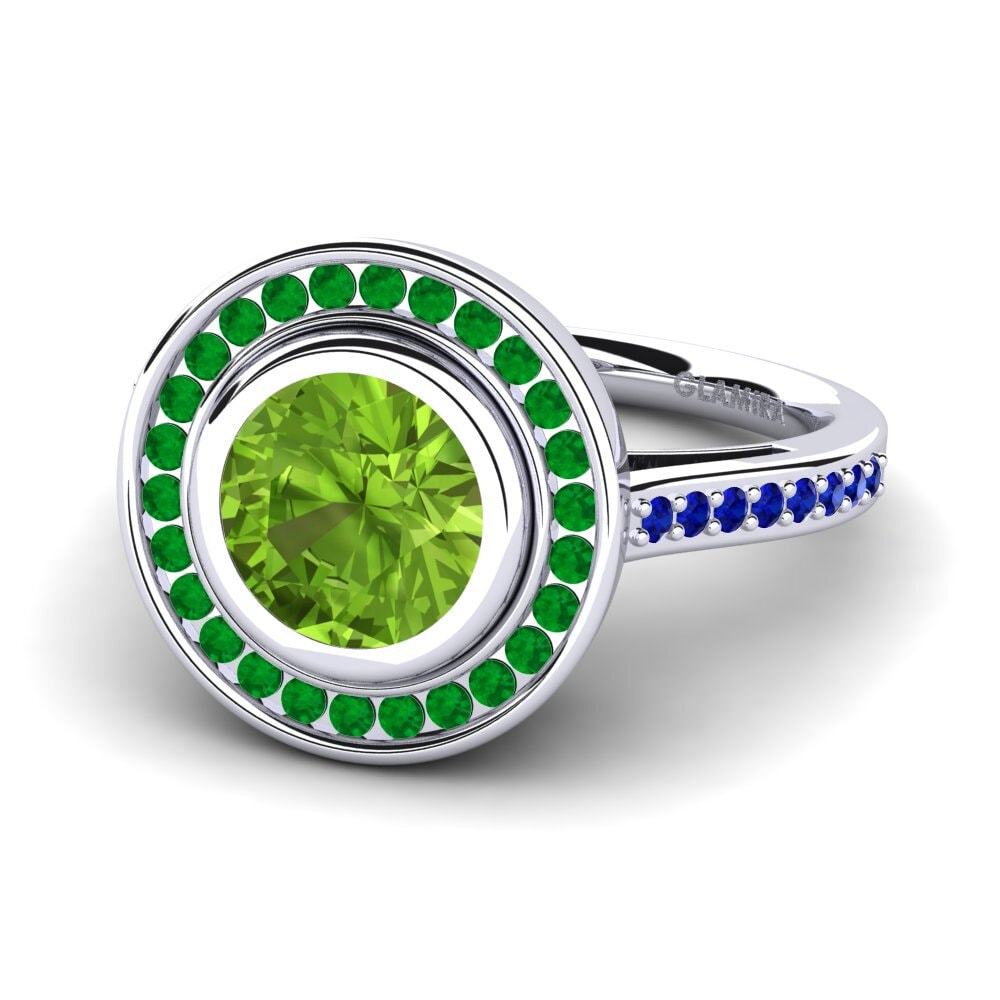 Peridot Engagement Ring Prunella