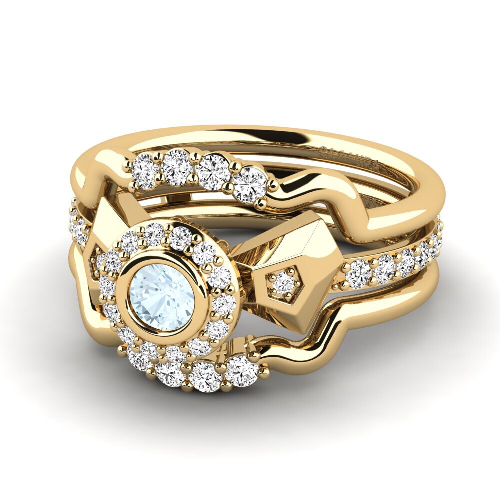 Aquamarine Ring Ptyl SET