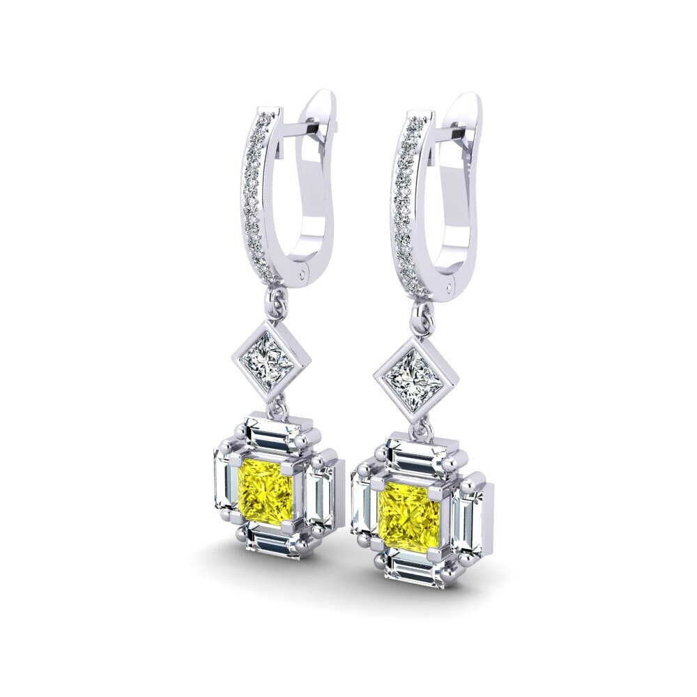 Princess Yellow Diamond Women's Earring Publique