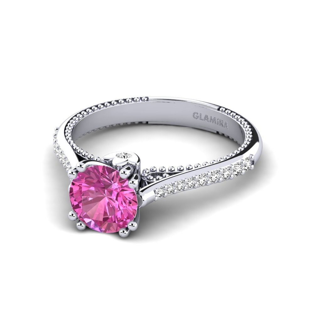 Topacio Rosa Anillo de compromiso Puerza