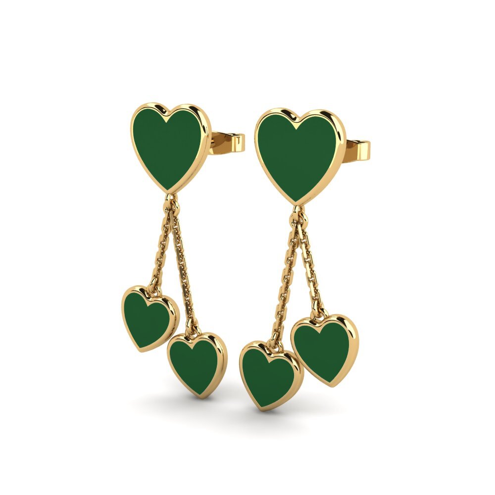 9k Oro Amarillo Pendientes Puir
