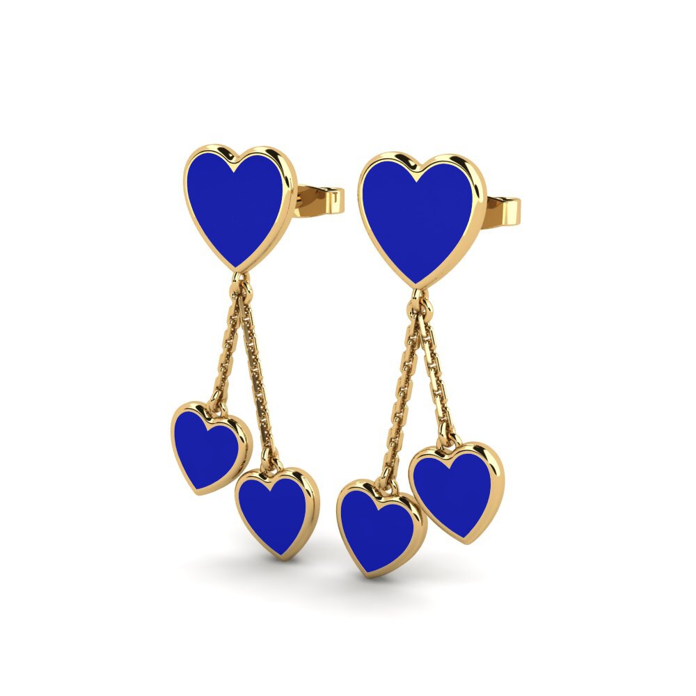 9k Oro Amarillo Pendientes Puir