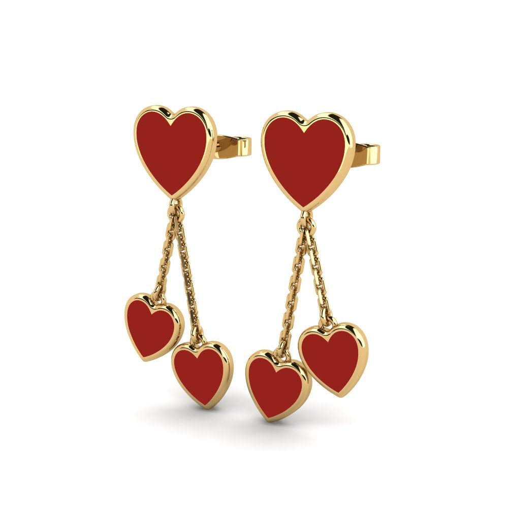 9k Oro Amarillo Pendientes Puir