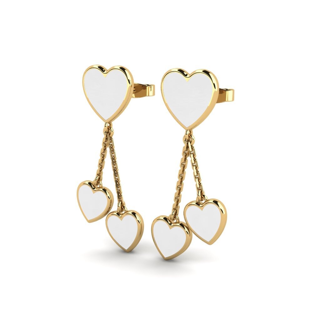 9k Oro Amarillo Pendientes Puir