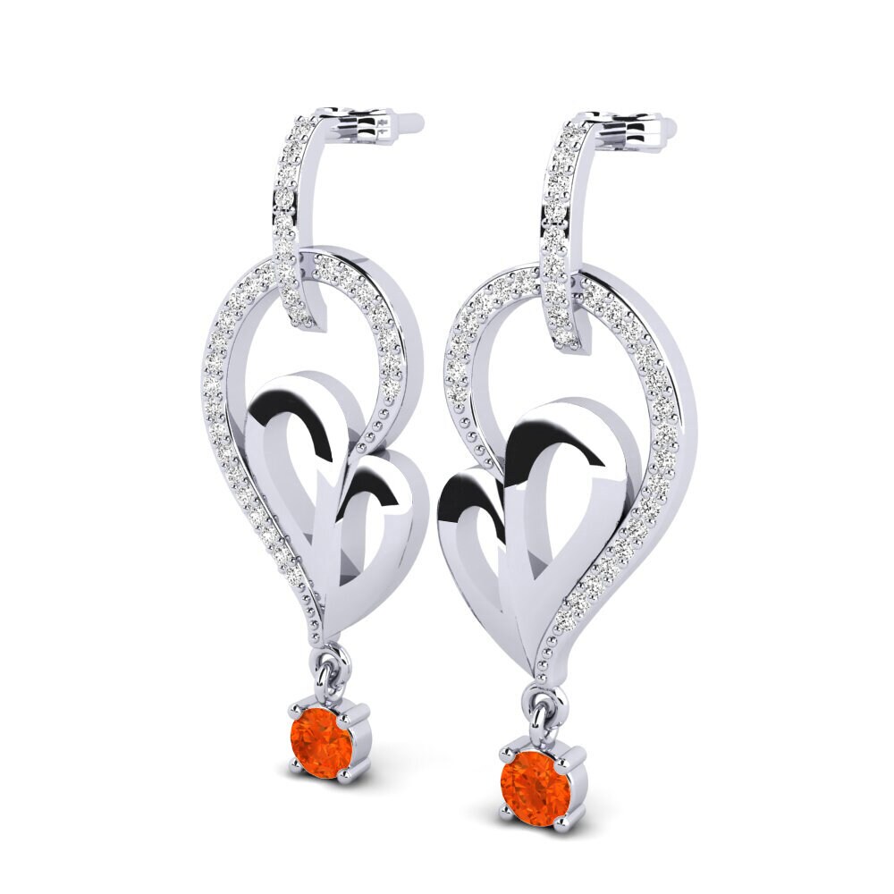 Opale de Feu Boucle d'oreille femme Pura