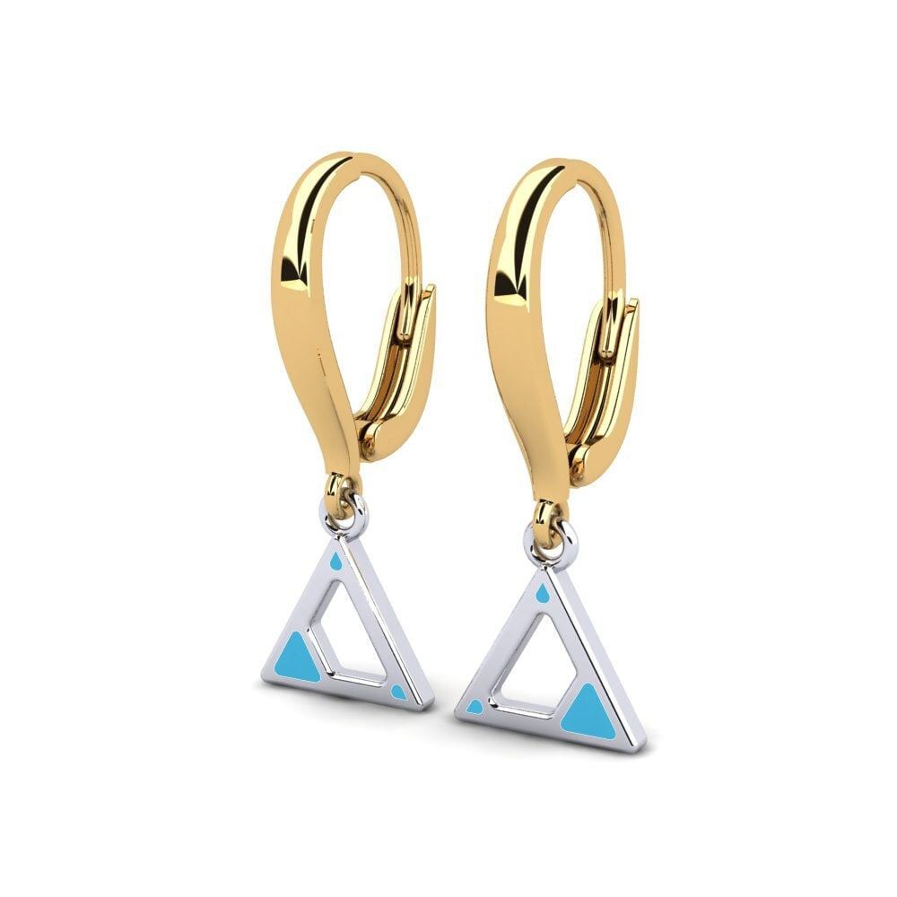 14ct Yellow & White Gold Earring Puree
