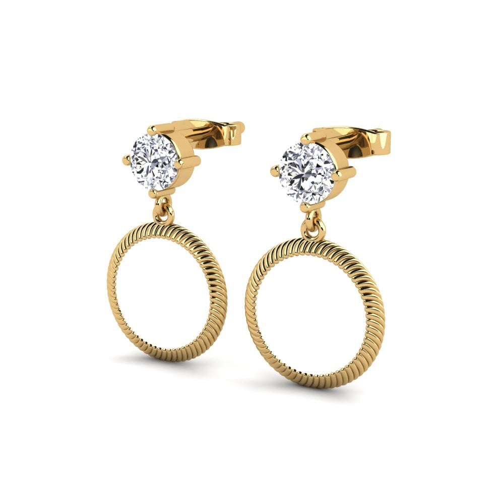 18ct Yellow Gold Women's Earring Purkey