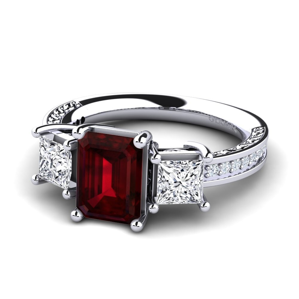 Garnet Engagement Ring Purnima