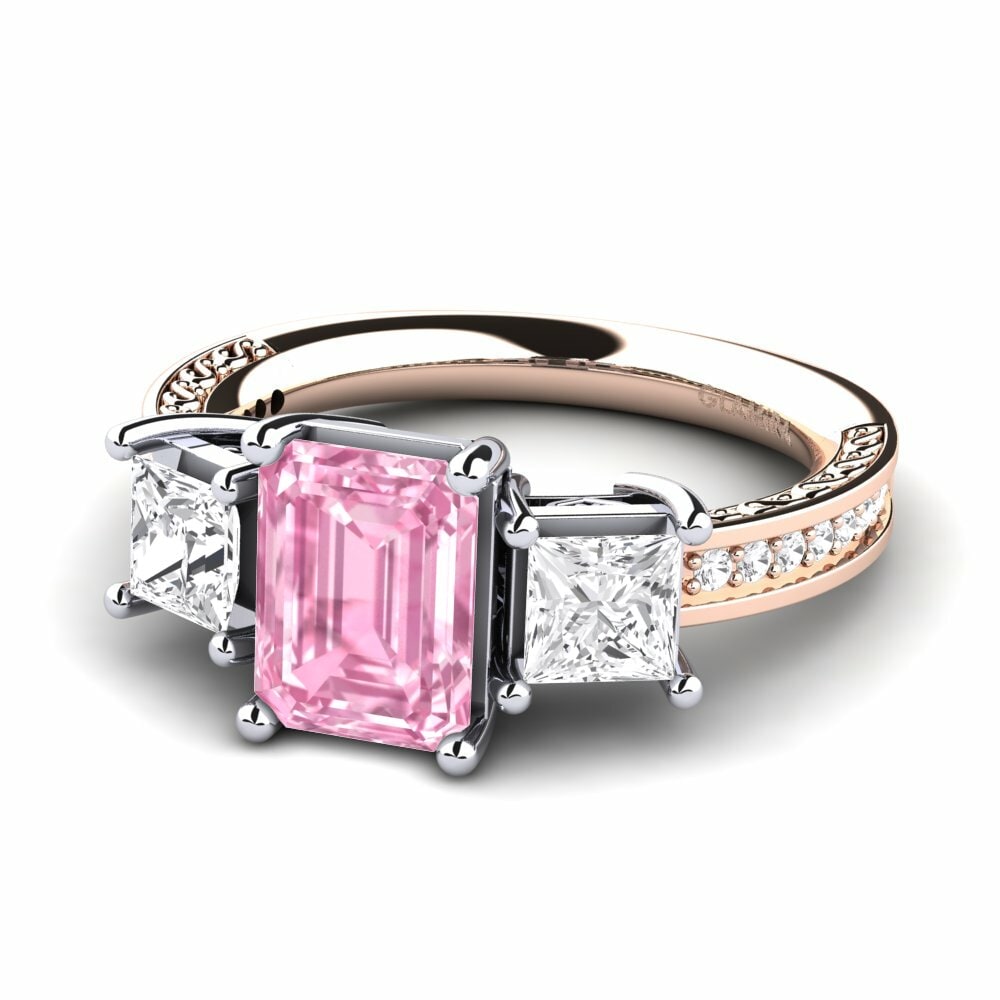 Pink Sapphire Engagement Ring Purnima