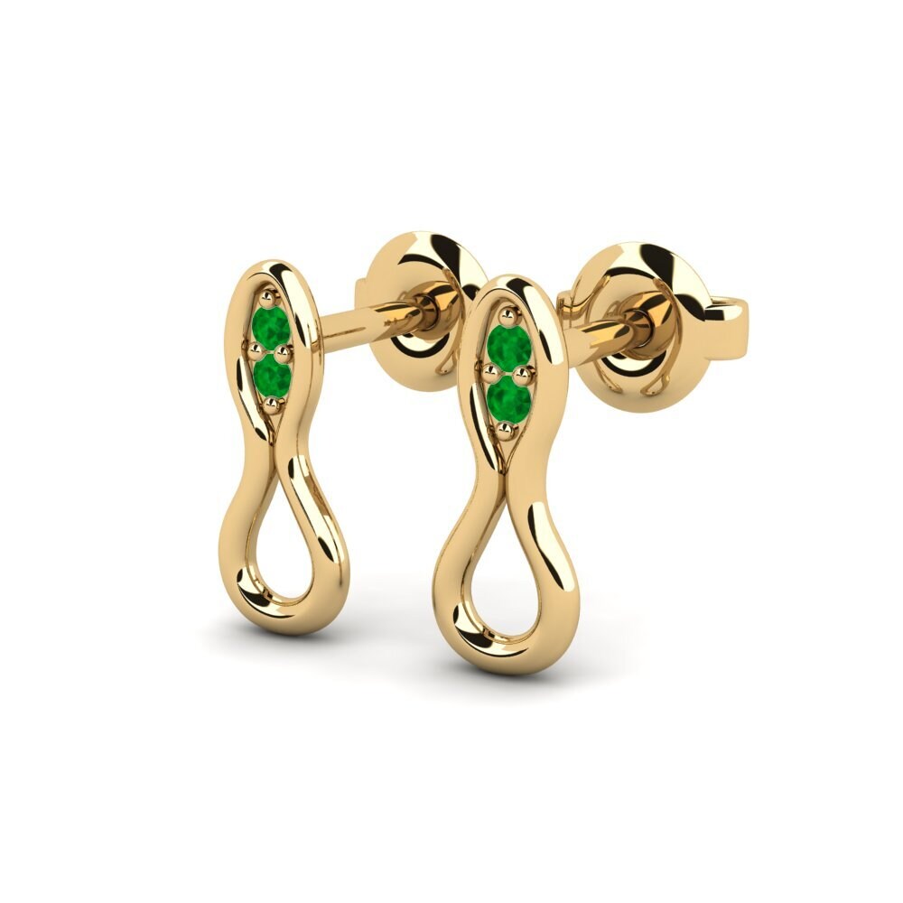 Émeraude Boucle d'oreille femme Purnimas