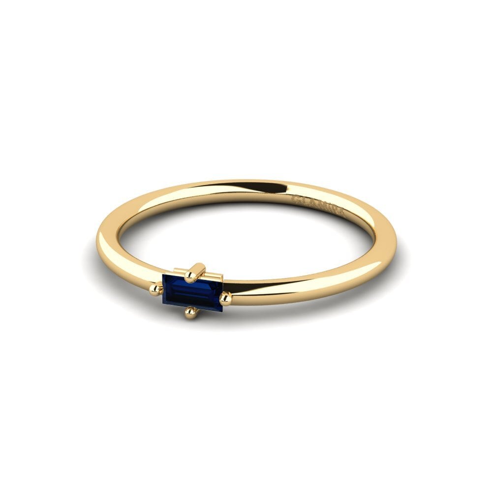 Zafiro Anillo de compromiso Pyrwe