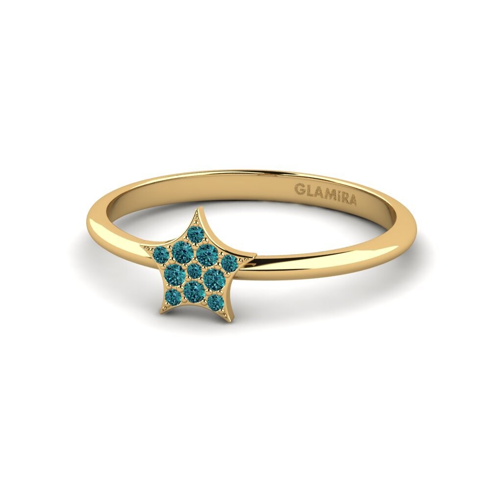 Diamante Azul Anel Pythagoras