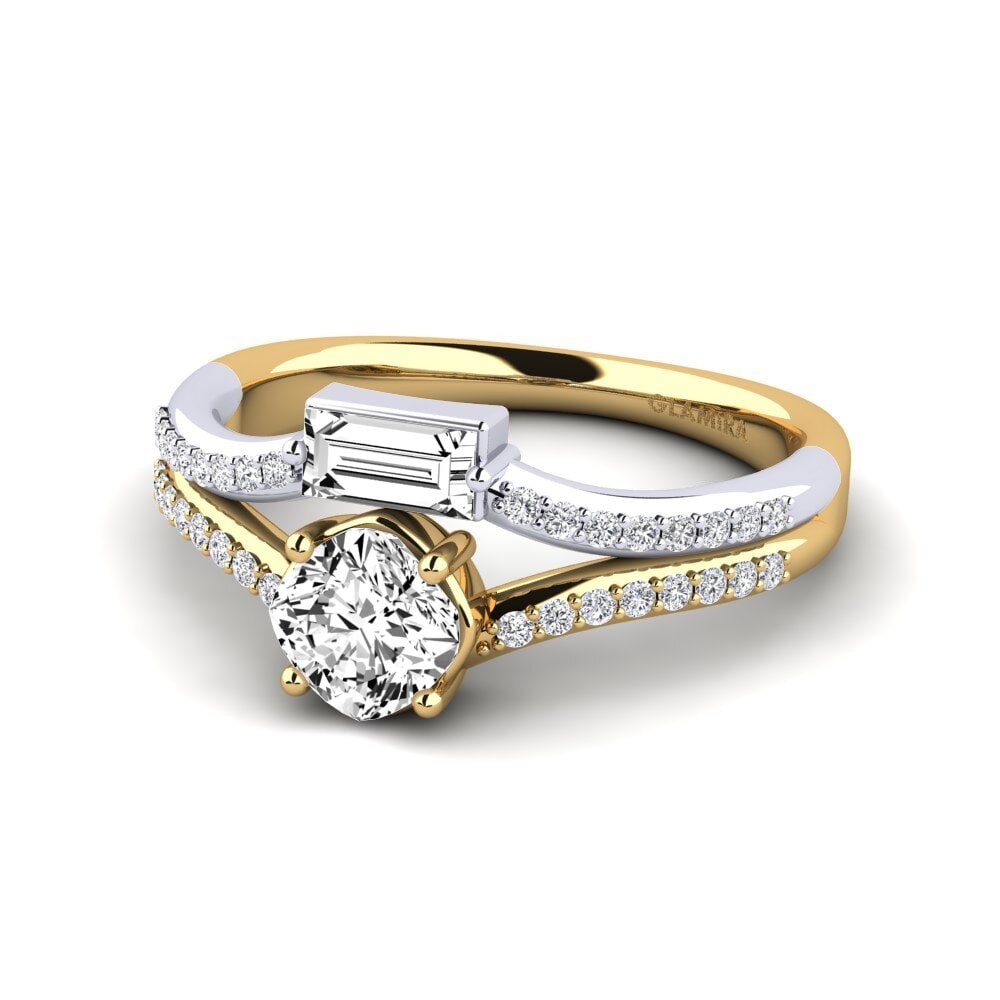 Moissanite Anel de Noivado Quart
