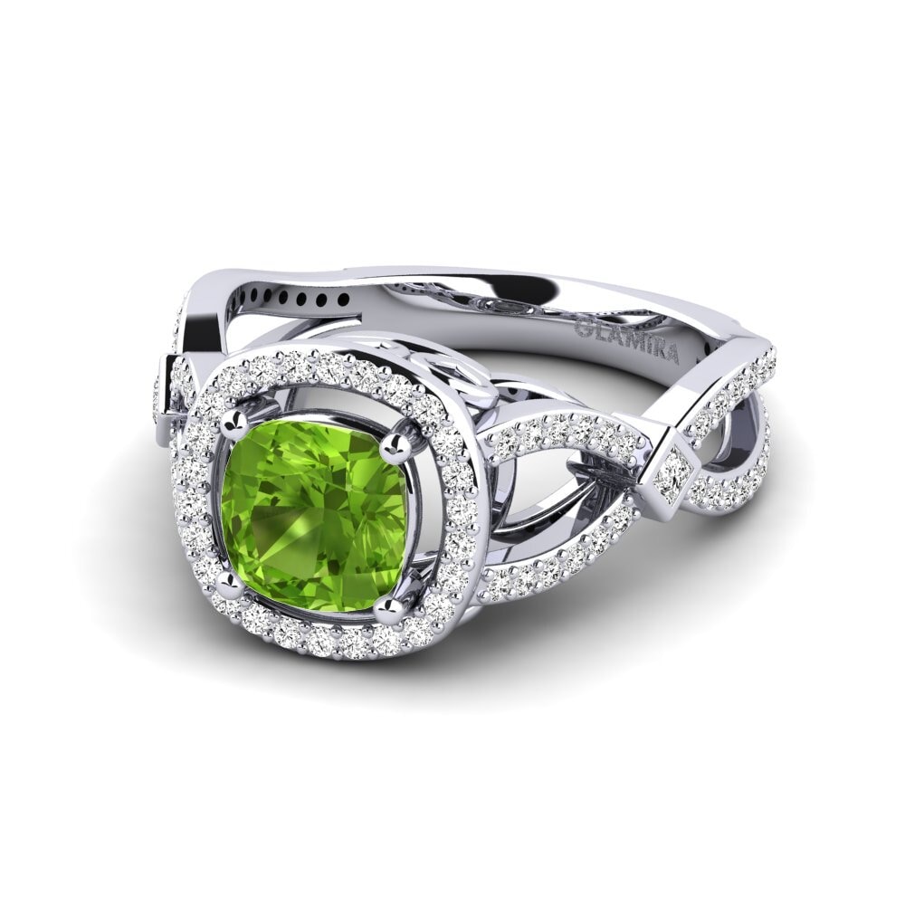 Peridoto Anillo de compromiso Quenna