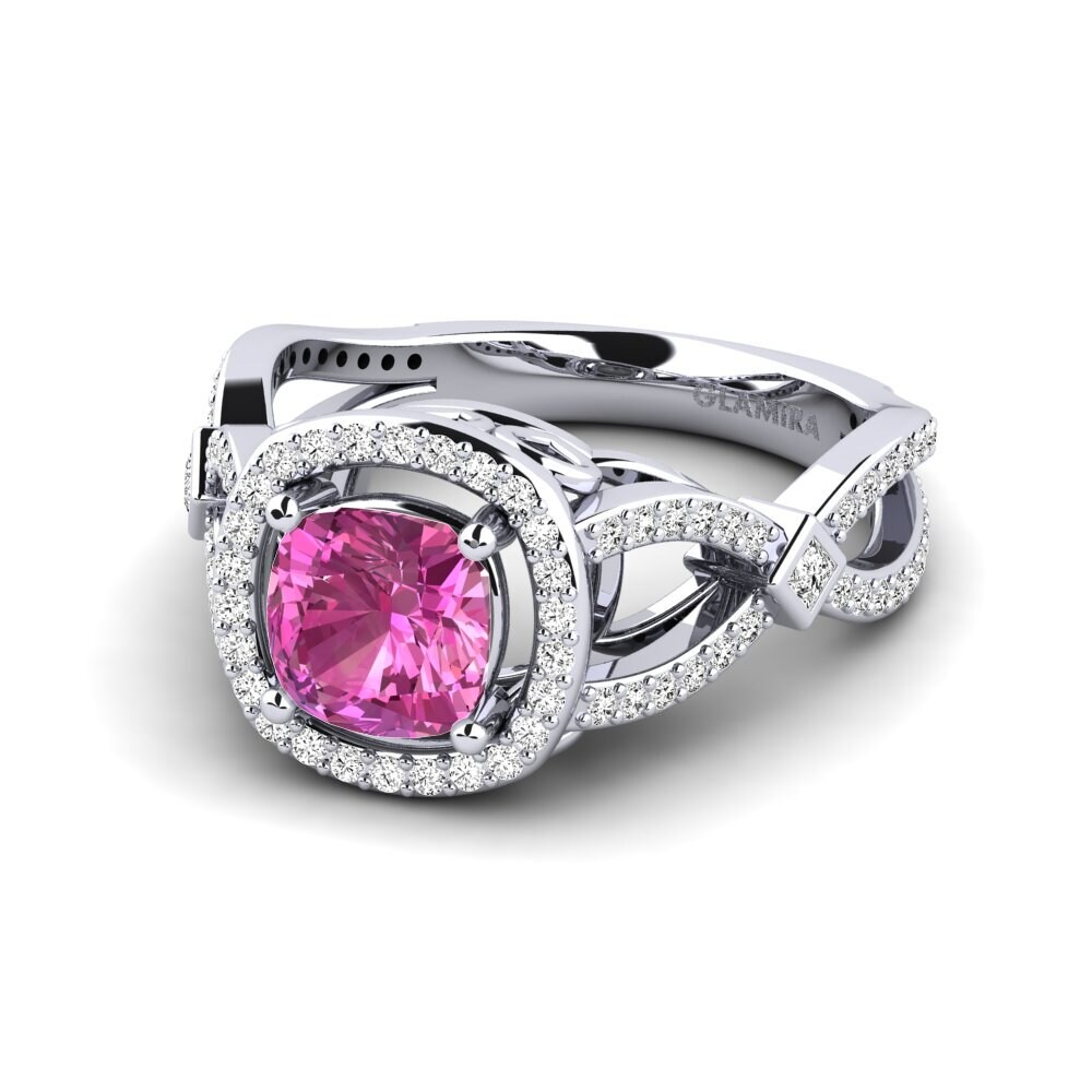 Topacio Rosa Anillo de compromiso Quenna