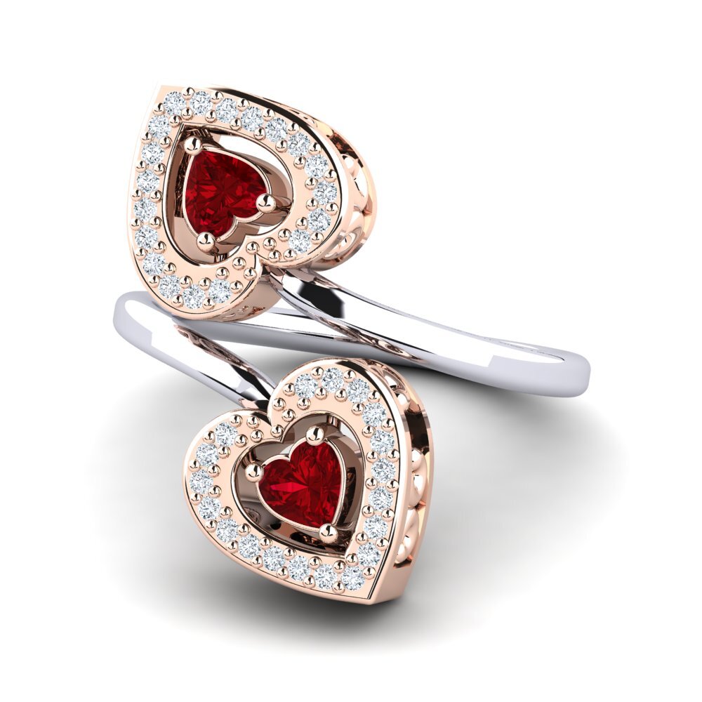 Circonita Roja Anillo Quinnita