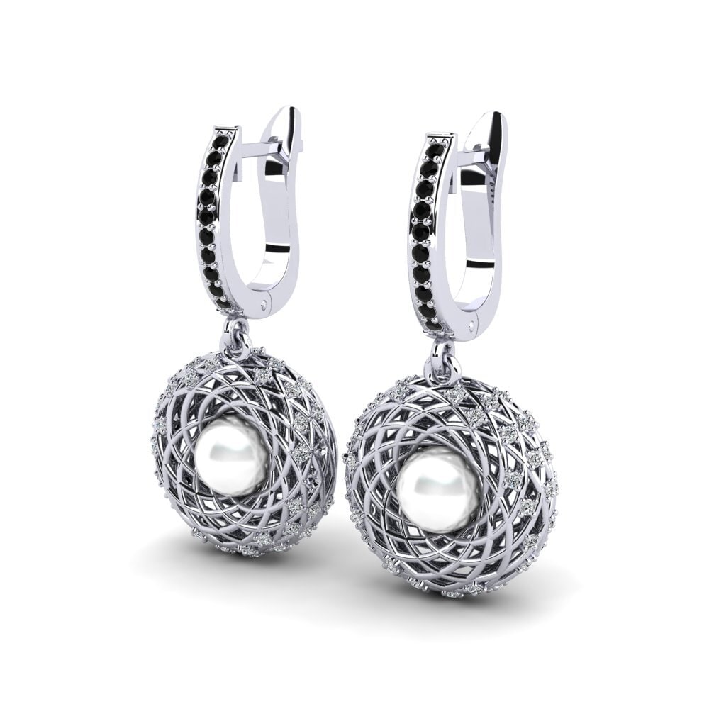Diamante Negro Pendiente de mujer Quota