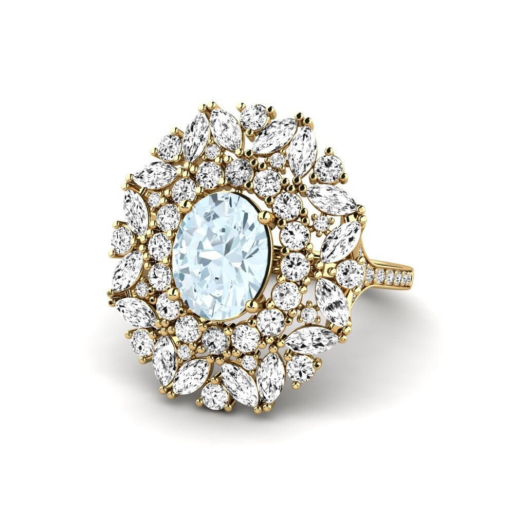 Aquamarine Engagement Ring Agathon