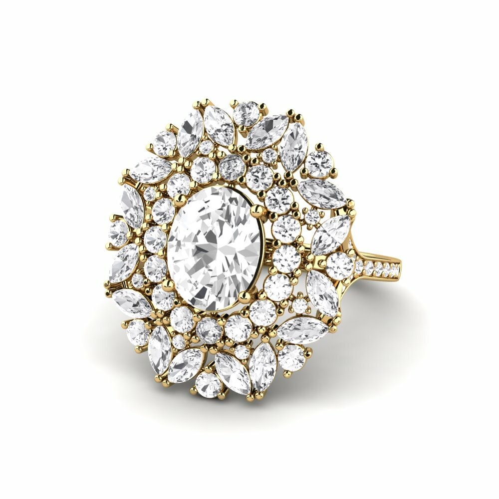 White sapphire Engagement Ring Agathon