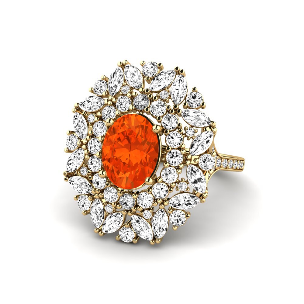 Fire-Opal Engagement Ring Agathon