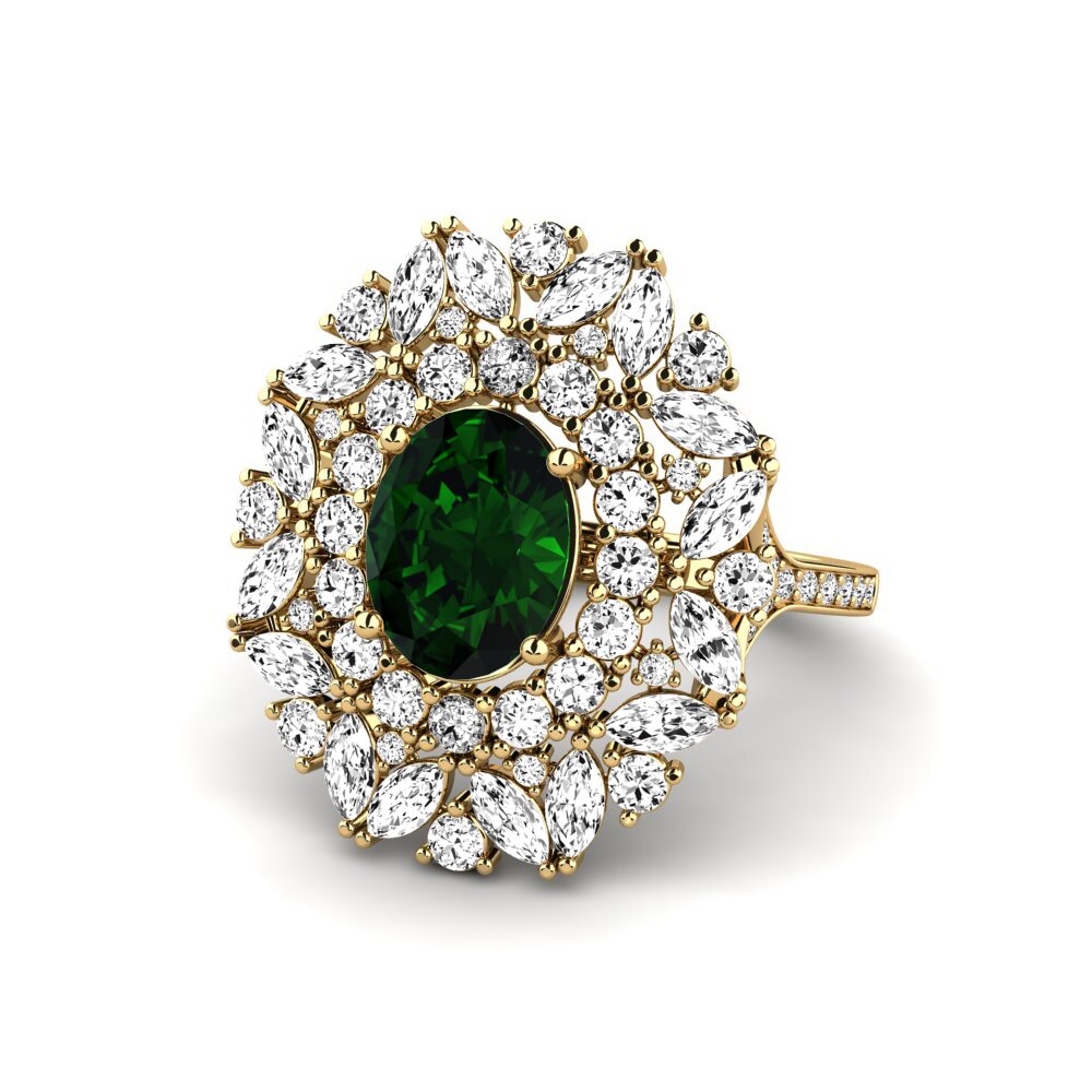 Green Tourmaline Engagement Ring Agathon