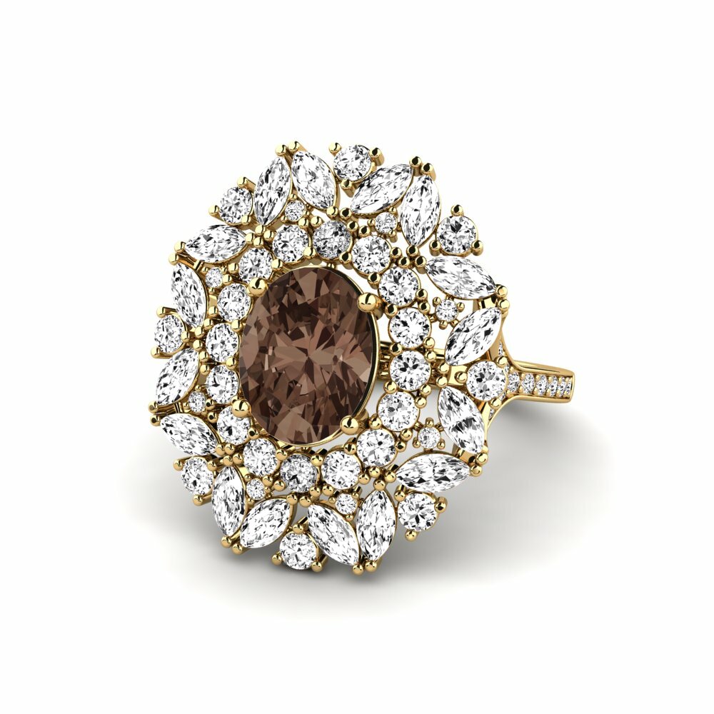 Smoky Quartz Engagement Ring Agathon