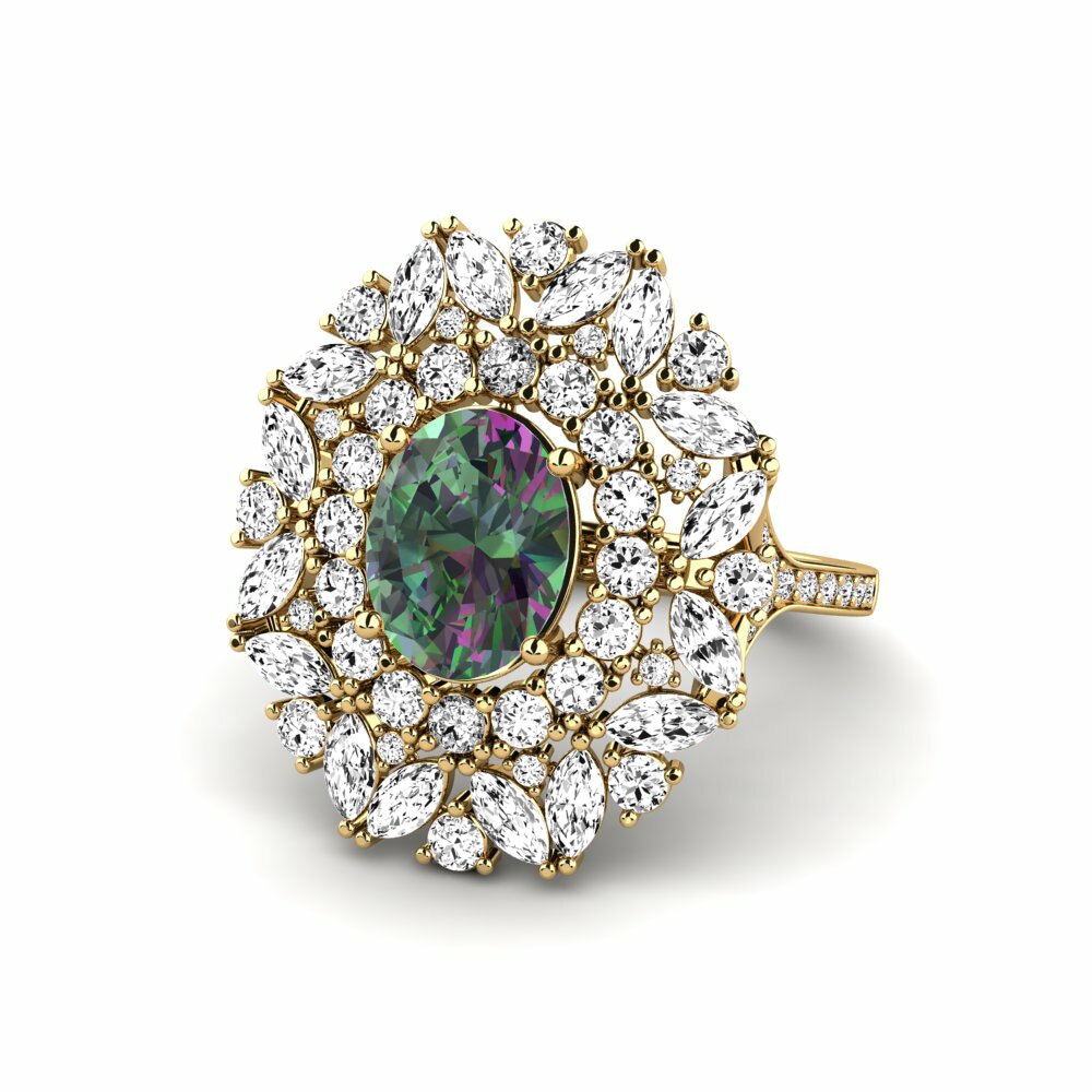 Mystic Topaz Engagement Ring Agathon