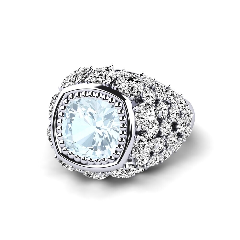 Aquamarine Engagement Ring Hardy