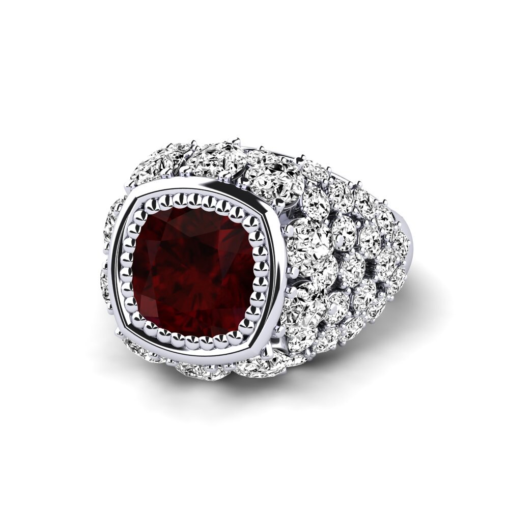 Garnet Engagement Ring Hardy