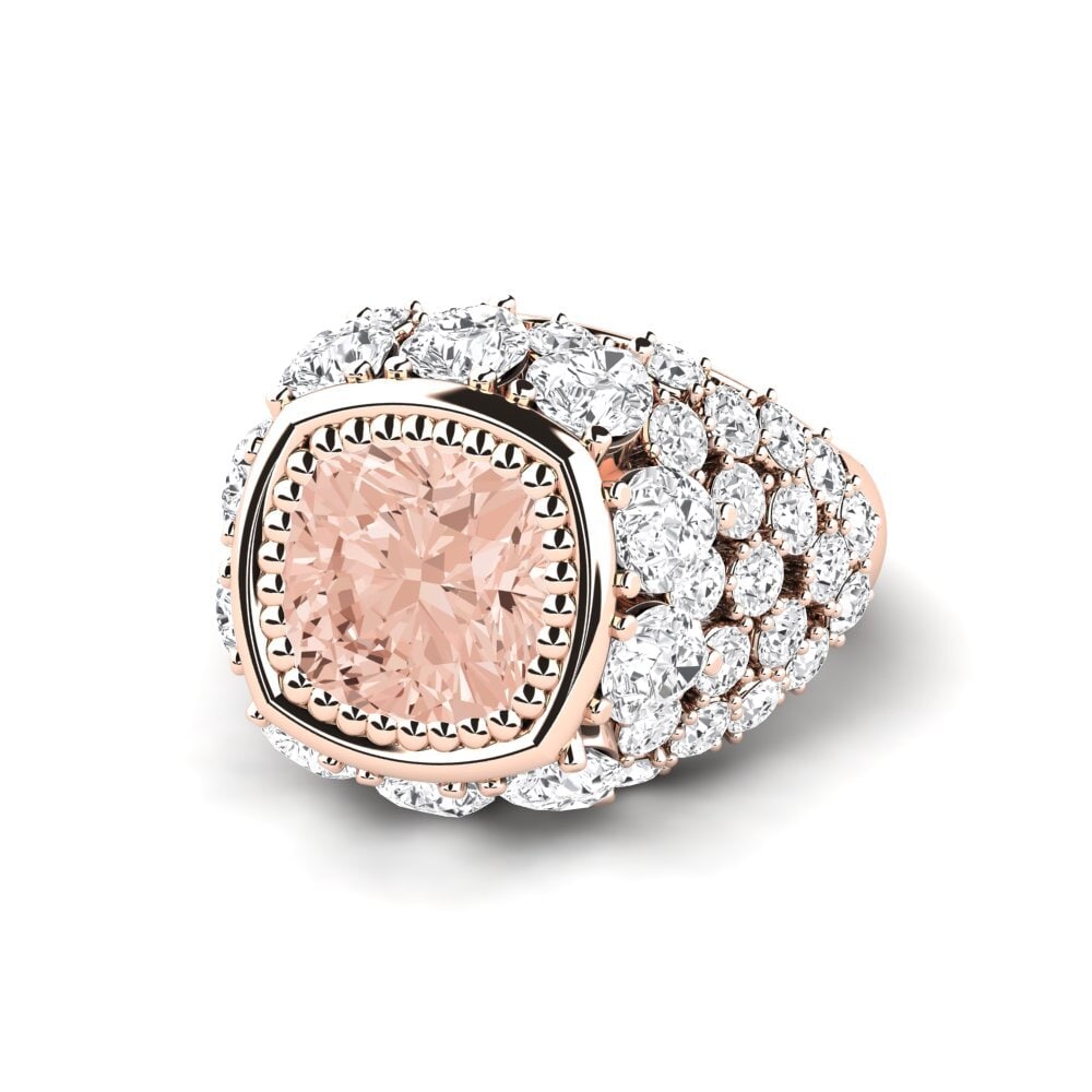 9k Rose Gold Morganite Engagement Ring Hardy