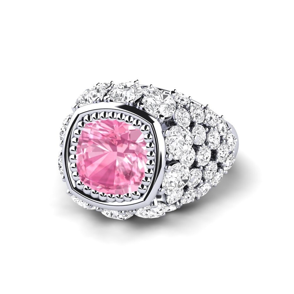 Pink Sapphire Engagement Ring Hardy