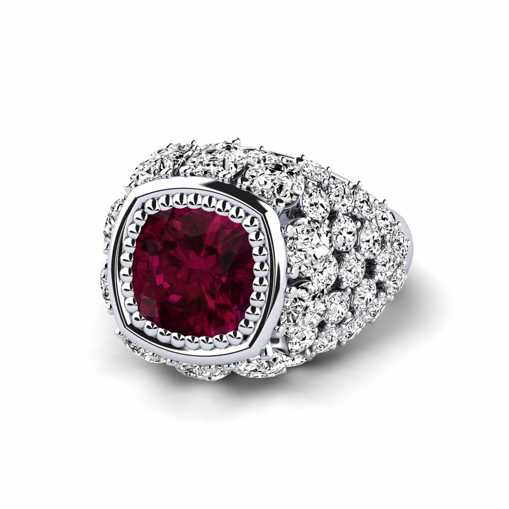 Rhodolite Garnet Engagement Ring Hardy