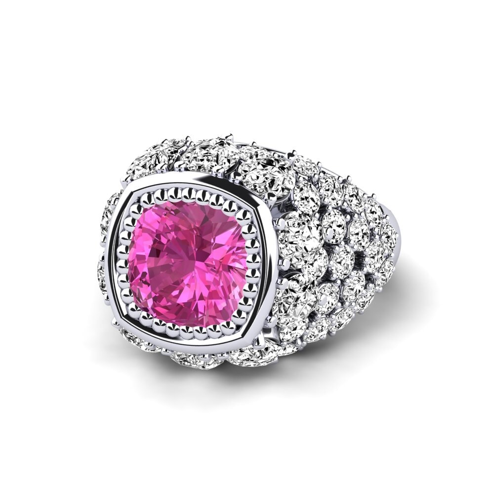 Pink Topaz Engagement Ring Hardy