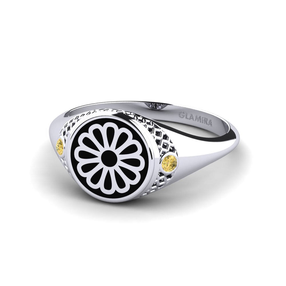 Diamante Amarillo Anillo Lenox