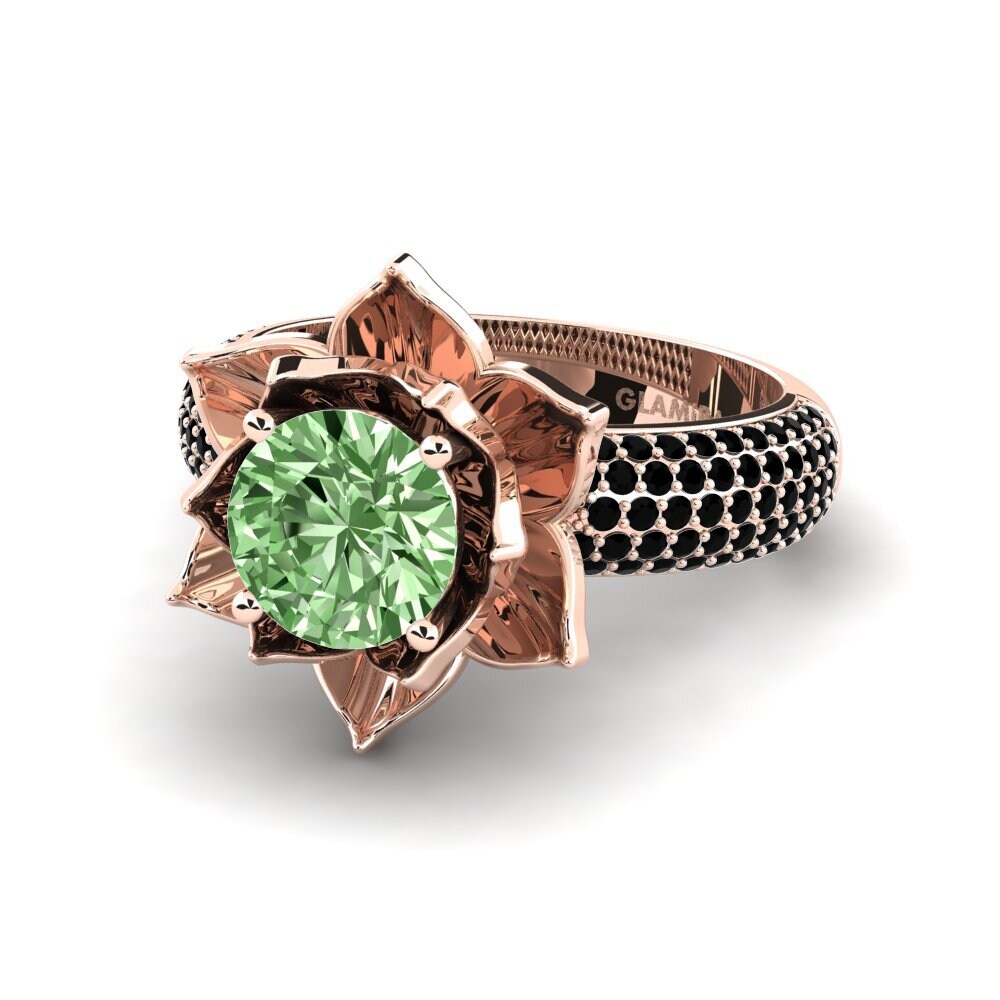 Diamante Verde Anillo Melite