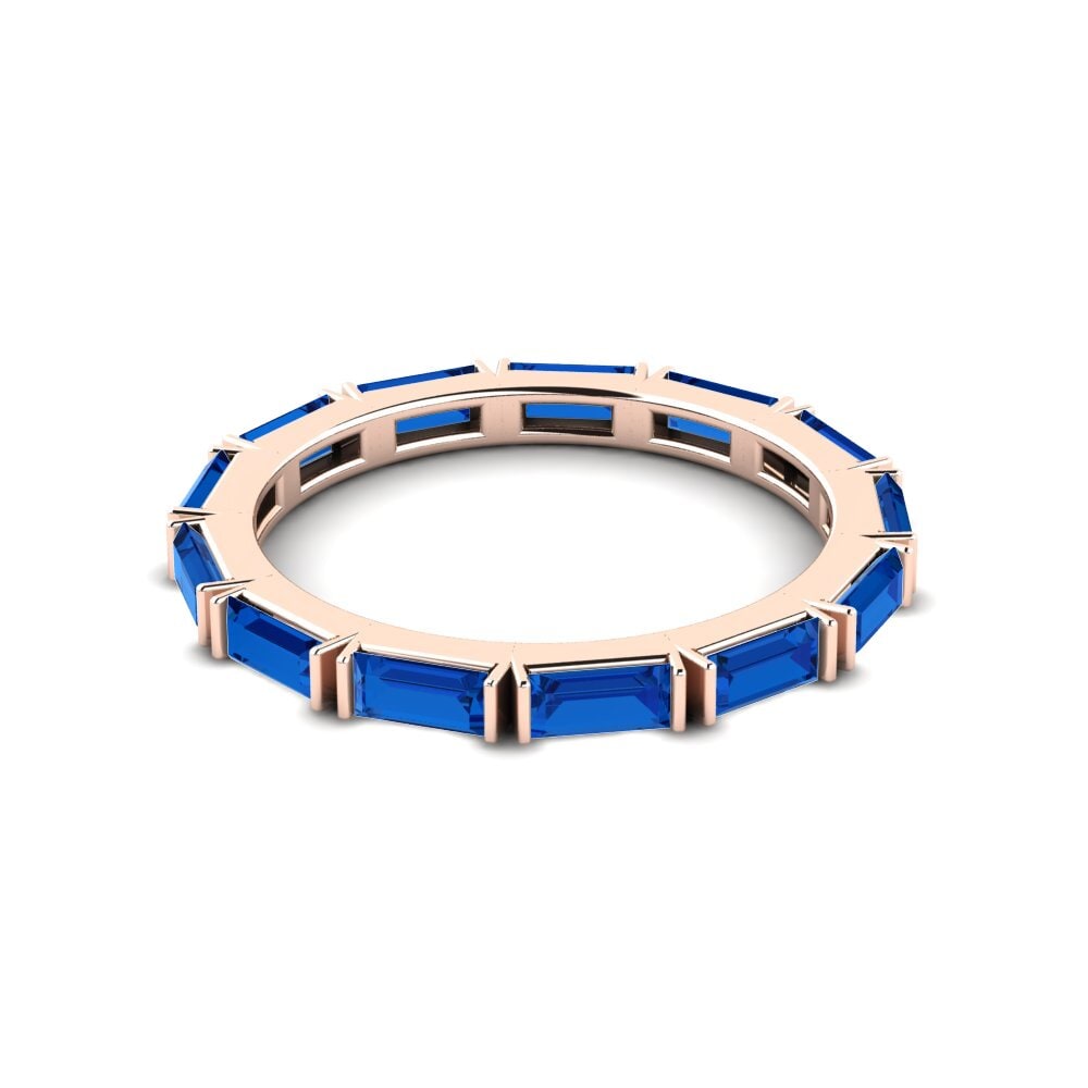 Circonita Azul Oscuro Anillo Oshrat