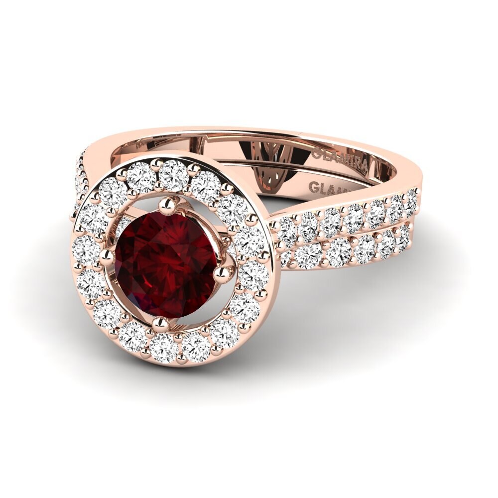 Granate Anillo de compromiso Sharru