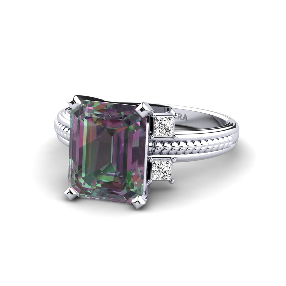 Mystic Topaz Engagement Ring Yely