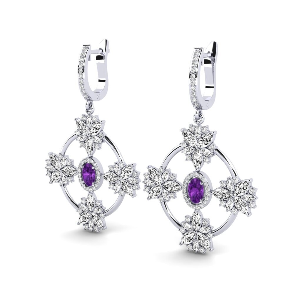 Améthyste Boucle d'oreille femme Radiusso