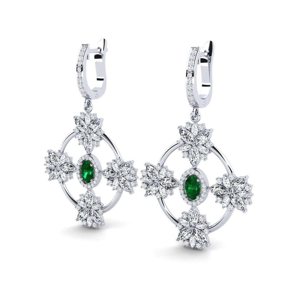 Emerald (Lab Created) Women's Earring Radiusso