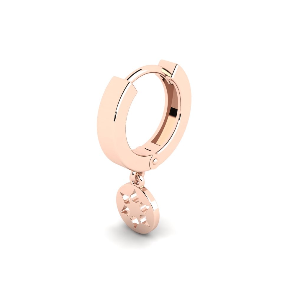 14ct Rose Gold Men's Earring Radligi