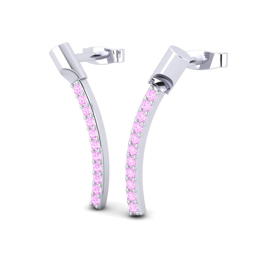 Pink Sapphire Women's Earring Raeka